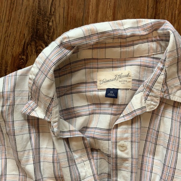Universal Thread Plaid Button Down - Picture 2 of 2